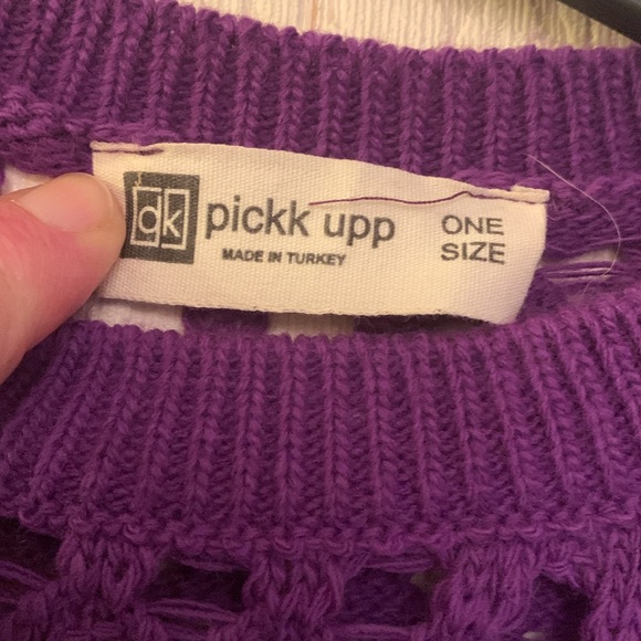Purple colour knit sweater, never worn - Picture 4 of 5